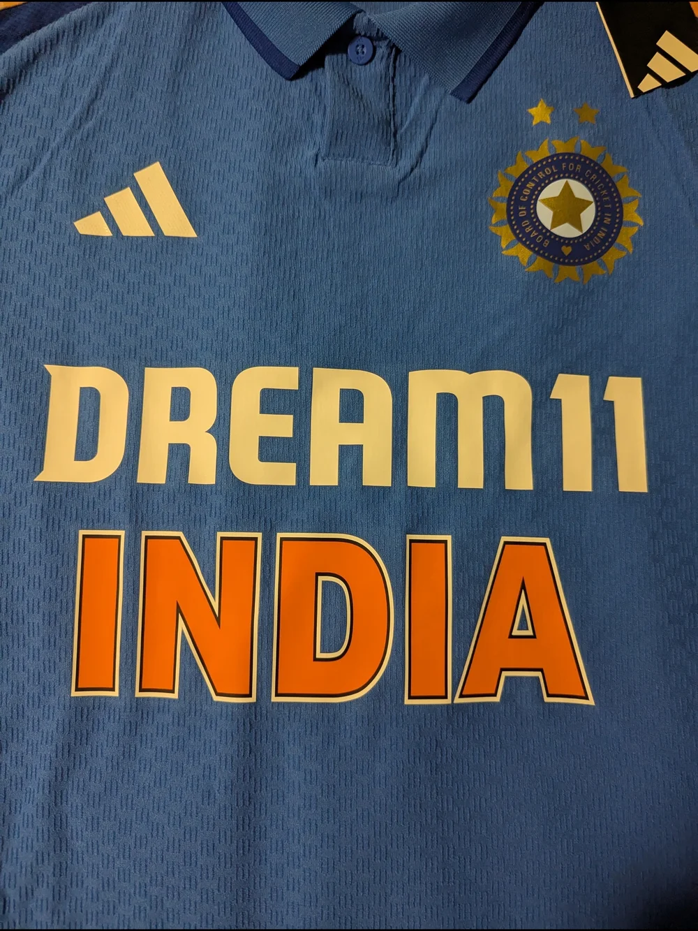 Adidas India Dream11 Blue Men's Cricket Jersey